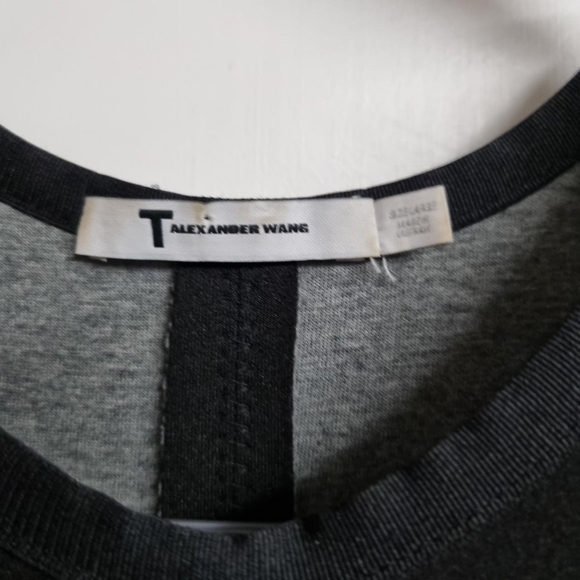 Alexander Wang T black scuba material racer back dress.Size large see descriptio - Picture 3 of 4